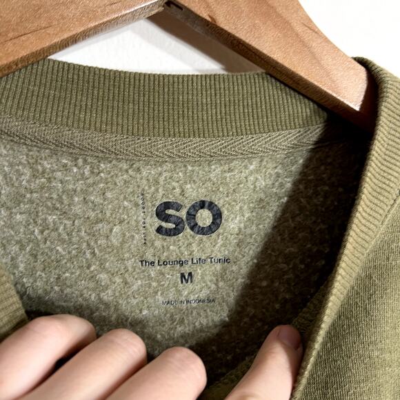 SO Green Tunic Sweatshirt - Picture 3 of 5